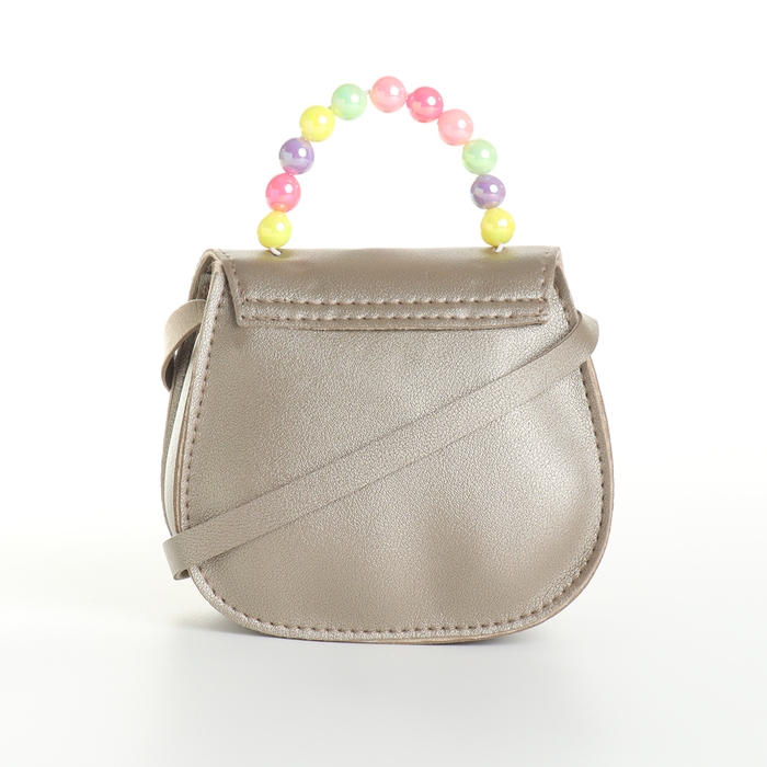 Сумка детская для девочки на клапане «Выбражулька», цвет золотой Сумка детская для девочки на клапане «Выбражулька», цвет золотой