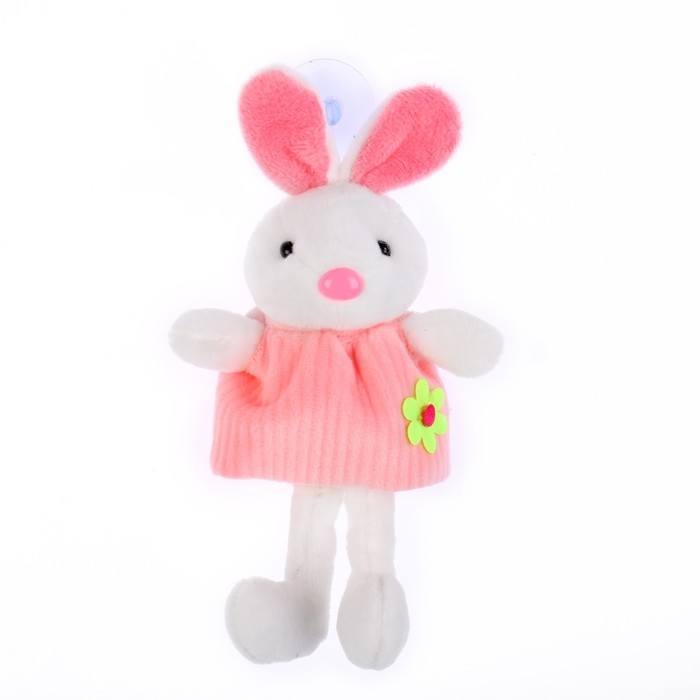 Мягкая игрушка &laquo;Зайка в платье&raquo;, на приоске, цвета МИКС