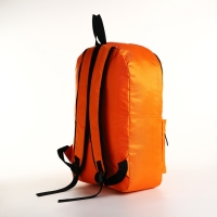 Рюкзак школьный на молнии, наружный карман, цвет оранжевый