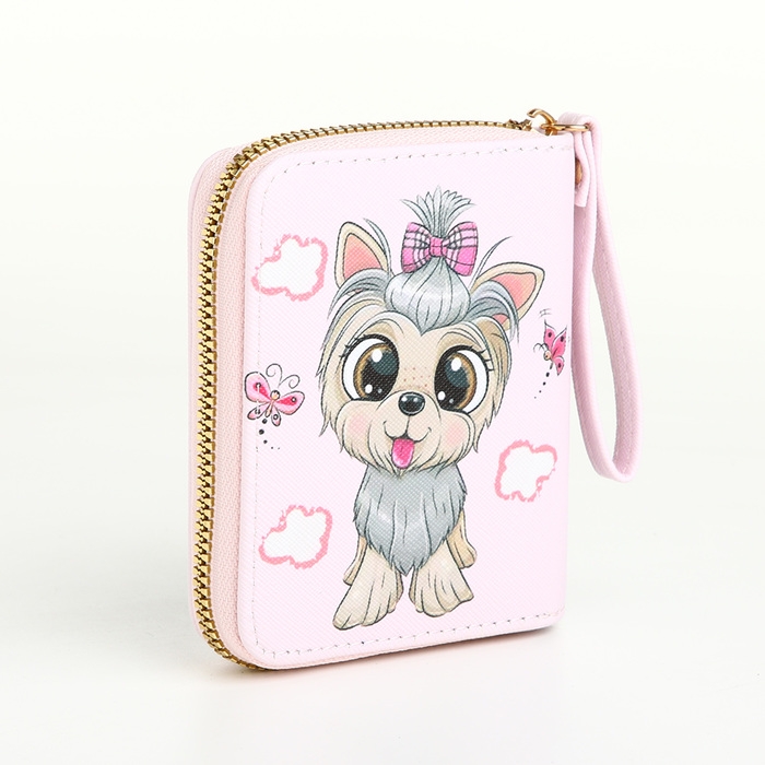 Кошелёк на молнии, цвет розовый Кошелёк на молнии, цвет розовый