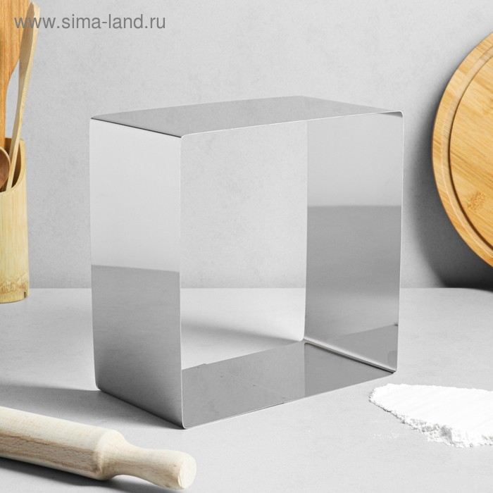 Форма для выпечки и выкладки &laquo;Квадрат&raquo;, h-12 см, 22 х 22 см