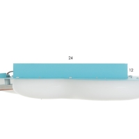 Люстра с ПДУ "Гитара" 1хLED 120Вт 3000-6000К голубой 64х30х7 см BayerLux Люстра с ПДУ "Гитара" 1хLED 120Вт 3000-6000К голубой 64х30х7 см BayerLux