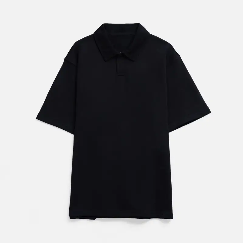 Рубашка поло унисекс Tiimi, черная, размер XS/S