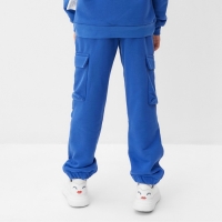 Брюки детские MINAKU, цвет синий, рост 140 см