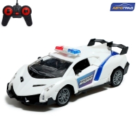 Машина радиоуправляемая &laquo;Полиция&raquo;, световые эффекты, открываются двери, работает от батареек