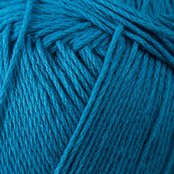 Пряжа "Хлопок натуральный" 100% хлопок 425м/100гр (45-Т.бирюза)