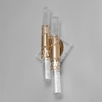 Бра "Айс" 2хLED 3000К золото 37х18х10см