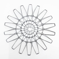 Фруктовница Доляна, раскладная, 29&times;29&times;4,5 см, цвет графит