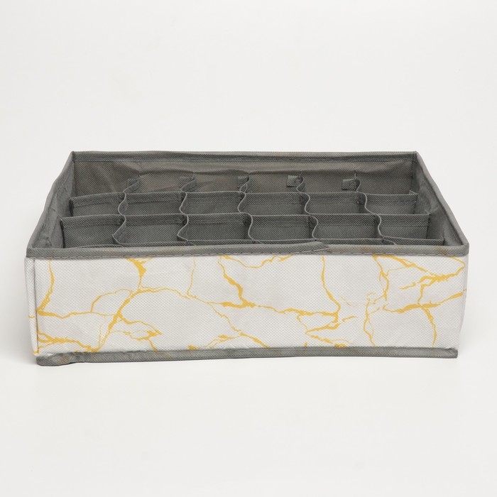 Органайзер для хранения белья, кофр 24 ячейки «Sweet home», 35 х 30 х 10 см. Органайзер для хранения белья, кофр 24 ячейки «Sweet home», 35 х 30 х 10 см.