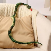 Мягкая игрушка «Змея», 98 см, цвет зелёный Мягкая игрушка «Змея», 98 см, цвет зелёный