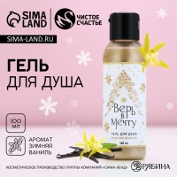 Гель для душа «Верь в мечту!», 100 мл, аромат зимней ванили, Новый Год Гель для душа «Верь в мечту!», 100 мл, аромат зимней ванили, Новый Год
