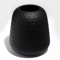 Ваза для цветов «Сара» из черного стекла 22 х 20 х 20 см Ваза для цветов «Сара» из черного стекла 22 х 20 х 20 см