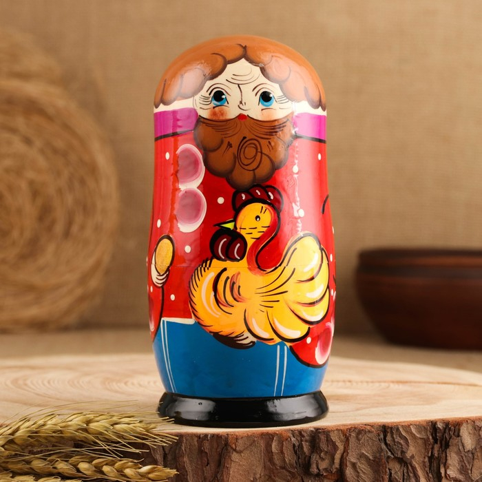 Матрёшка &laquo;Курочка Ряба&raquo;, сюжетная, 5 кукольная, 13,5 - 15 см., микс