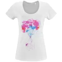 Футболка женская &laquo;Удивительная кошка&raquo;, белая, размер S