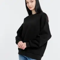 Свитшот оверсайз унисекс True Self, черный, размер M