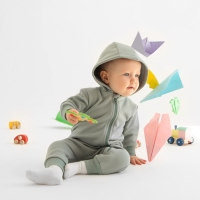 Комбинезон детский MINAKU, цвет фисташковый, рост 92-98