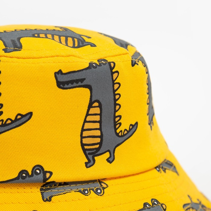 Панама детская MINAKU Панама детская MINAKU "Крокодилы", цвет жёлтый, р-р 52-54