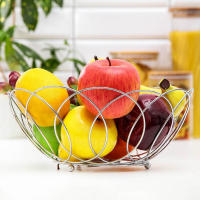 Фруктовница Доляна &laquo;Вязь&raquo;, 24,5&times;12 см, цвет хром