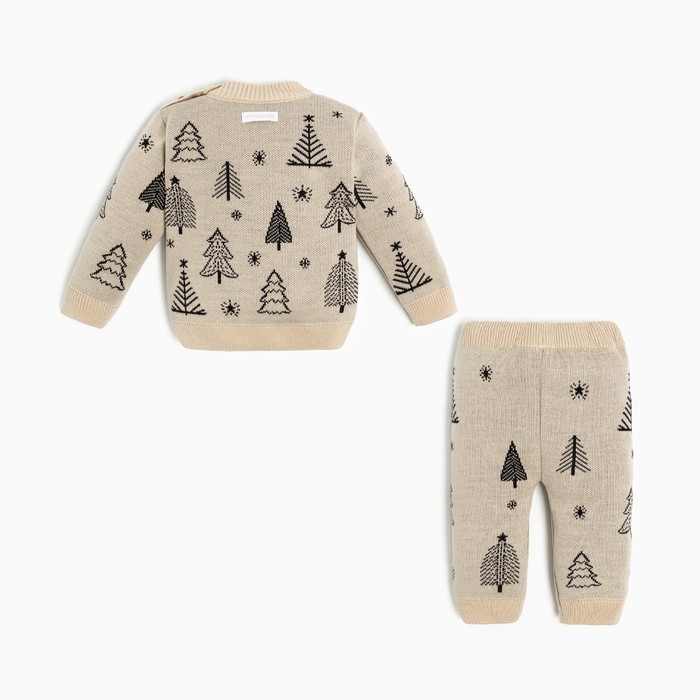 Комплект вязаный Крошка Я «Ёлочки», рост 86-92 см Комплект вязаный Крошка Я «Ёлочки», рост 86-92 см