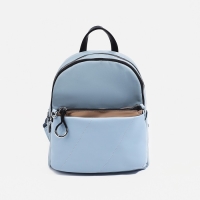 Рюкзак женский из искусственной кожи, косметичка, OTARA, цвет голубой/коричневый Рюкзак женский из искусственной кожи, косметичка, OTARA, цвет голубой/коричневый