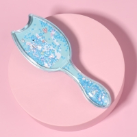 Расчёска - шейкер, 16 (±1) × 6 см, цвет голубой Расчёска - шейкер, 16 (±1) × 6 см, цвет голубой