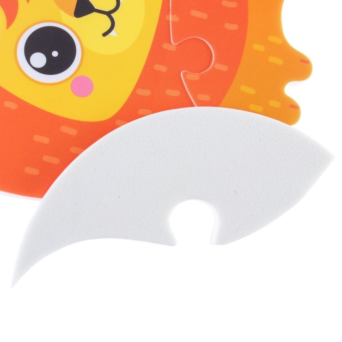 Мягкий пазл для малышей &laquo;Львёнок Рэй&raquo;, 4 детали, Крошка Я