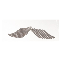 Серьги висячие цвет серебро