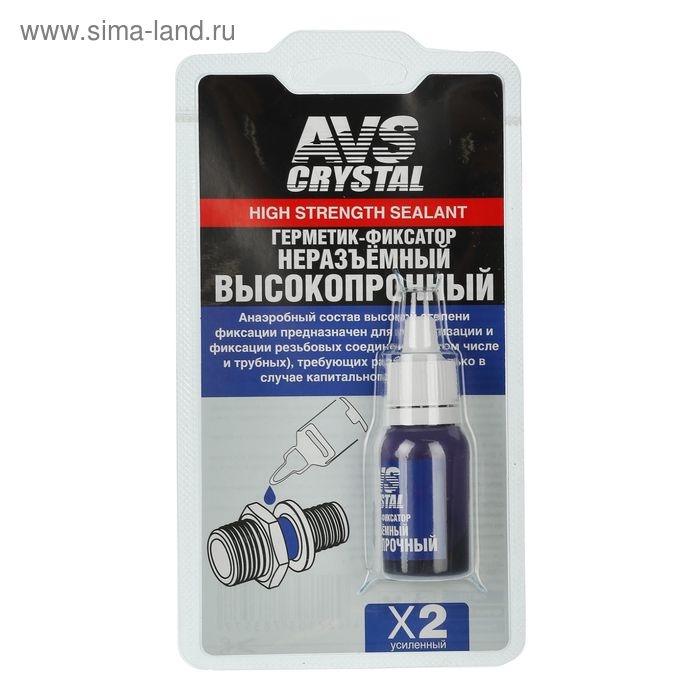 Герметик-фиксатор AVS AVK-133, неразъёмный, высокопрочный, 6 мл Герметик-фиксатор AVS AVK-133, неразъёмный, высокопрочный, 6 мл