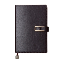 Ежедневник недатированный, обложка ПВХ, формат А5, 140 листов, клетка, с ручкой, подарочная коробка, МИКС