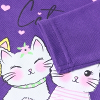 Лонгслив для девочки, цвет фиолетовый, рост 92 см