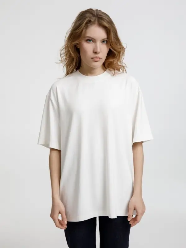 Футболка оверсайз унисекс Lavinia, белая, размер XS/S