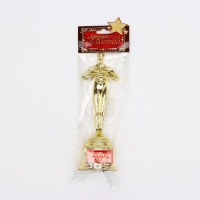 Кубок наградная фигура &laquo;Золотая голова&raquo;, оскар, золото, 18 х 6,3 см.