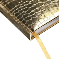 Ежедневник недатированный,ованный, A5, 136 листов, Attomex. Arkona, твердая обложка, бумвинил с поролоном, ляссе, блок 70%, золотой