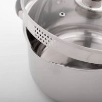 Кастрюля из нержавеющей стали Magistro Tefida, 4,6 л, крышка-дуршлаг, носик для слива, капсульное дно, силиконовые ручки, с крышкой Кастрюля из нержавеющей стали Magistro Tefida, 4,6 л, крышка-дуршлаг, носик для слива, капсульное дно, силиконовые ручки, с крышкой