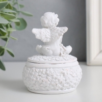 Шкатулка полистоун "Белоснежный ангел в цветах" МИКС 7х7х9 см Шкатулка полистоун "Белоснежный ангел в цветах" МИКС 7х7х9 см
