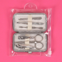 Набор маникюрный &laquo;Paris&raquo;, 6 предметов, в футляре, в PVC - пакете, рисунок МИКС