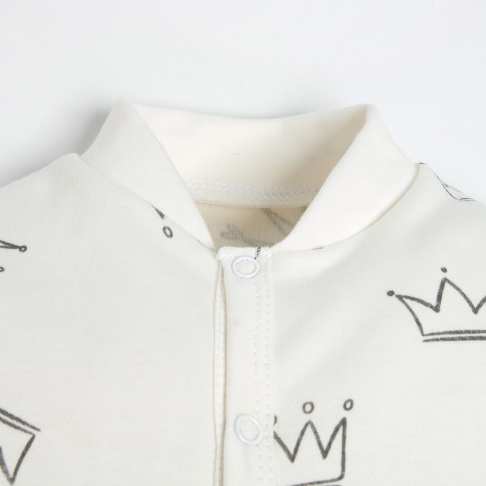 Комбинезон Крошка Я "Princess", рост 74-80 см, цвет бежевый