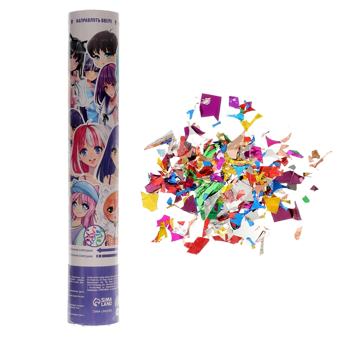 Хлопушка пневматическая Хлопушка пневматическая "Стикеры" 30см