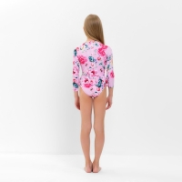 Купальник слитный детский MINAKU с рукавами, рост 122-128