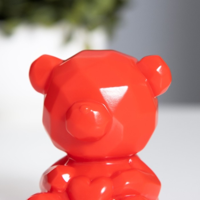 Ночник "Медвежонок с сердцем" 2Вт LED LR44 красный 4х5х7см