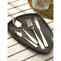 Набор столовых приборов из нержавеющей стали &laquo;Элегант&raquo;, 24 предмета, на подставке, цвет серебряный