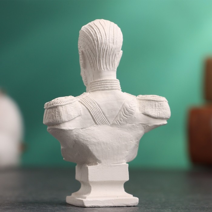 Бюст Бюст "Император Николай II" белый, 4,5х2,5х6,5см