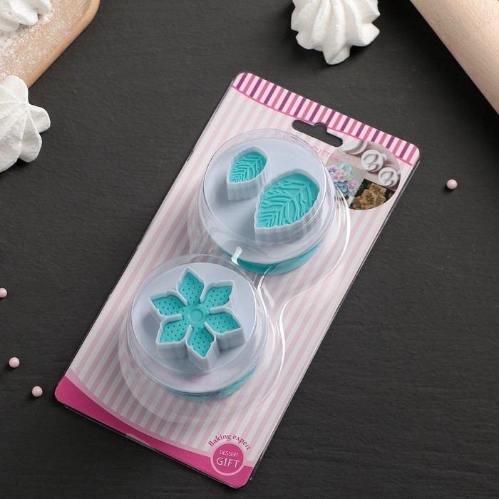 Набор плунжеров кондитерских &laquo;Листья&raquo;, 2 шт