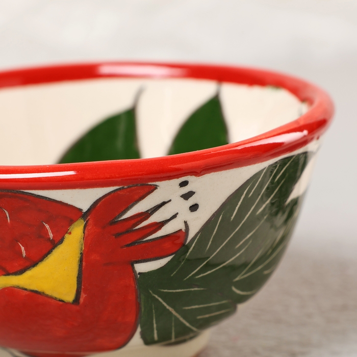 Пиала Риштанская Керамика "Гранаты", 9,5 см, средняя