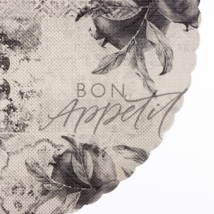 Салфетка сервировочная, плейсмат &laquo;Bon appetit&raquo;, d=38 см