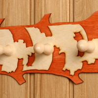 Вешалка 5 рожковая "Березка" Вешалка 5 рожковая "Березка"