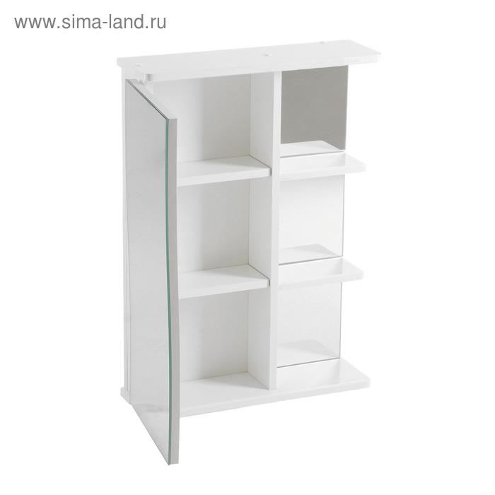 Зеркало-шкаф для ванной комнаты "Волна 500" левый, 50 х 70,5 х 16 см