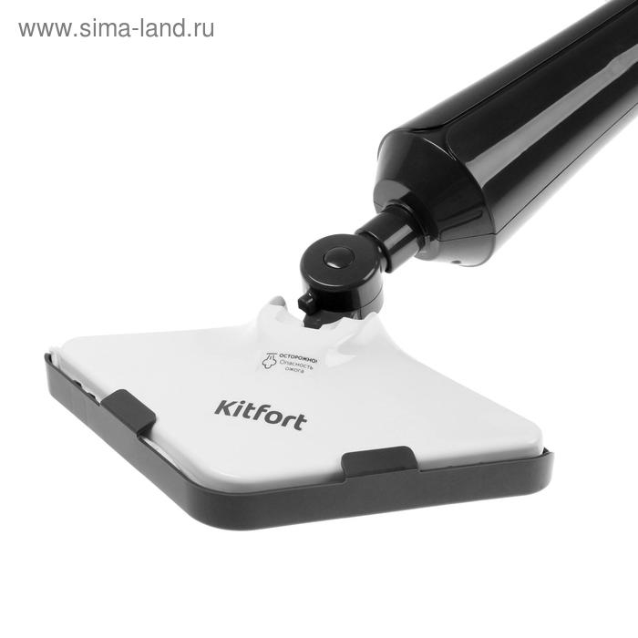 Паровая швабра Kitfort КТ-1009, 1300 Вт, 350 мл, 5 м, тёмно-серая Паровая швабра Kitfort КТ-1009, 1300 Вт, 350 мл, 5 м, тёмно-серая