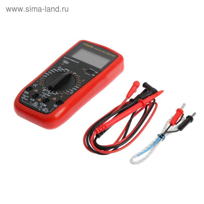 Мультиметр ТУНДРА, VC9208N, ACV/DCV, ACA/DCA, 200-200M&Omega;, 200nF-200mF, -20-1000&deg;C, 200 kHz
