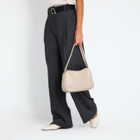 Сумка женская на молнии, цвет бежевый